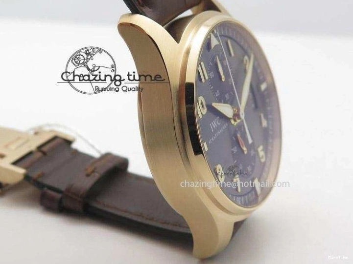 MIROTIME 0329 Pilot Chrono RG 3878 ZF Best Edition Grey Dial On Brown Leather Strap A UrbanChic 7330